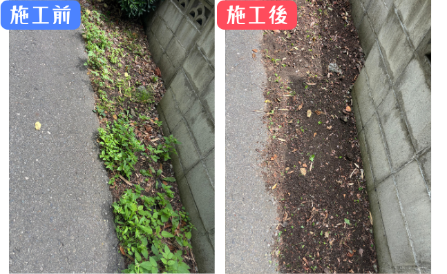 施工前後の比較